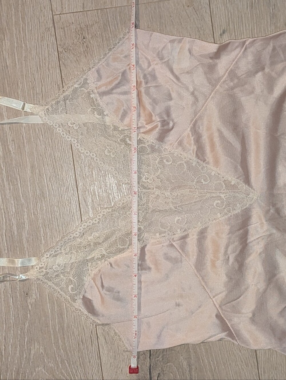 Vintage Nylon Slip W Lace - Picture 5 of 6